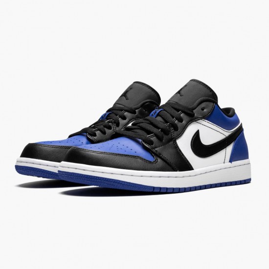 Air Jordan 1 Low Royal Toe Herren/Damen CQ9446 400 Sport Royal/Schwarz-Weiß AJ1 Jordan Sneakers