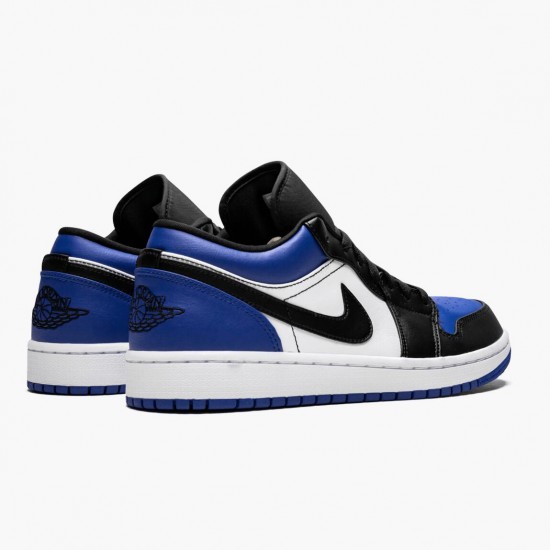 Air Jordan 1 Low Royal Toe Herren/Damen CQ9446 400 Sport Royal/Schwarz-Weiß AJ1 Jordan Sneakers