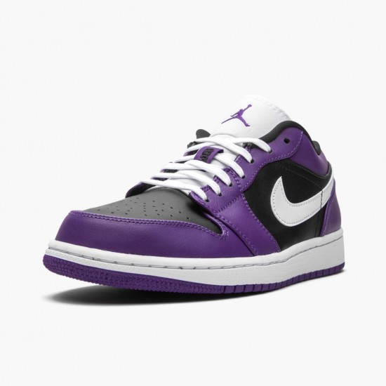 Air Jordan 1 Retro Low Court Lila Herren/Damen 553558 501 Court Lila/Weiß-Schwarz AJ1 Jordan Sneakers