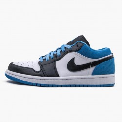 Air Jordan 1 Retro Low "Laser Blau" Herren/Damen CK3022 004 Schwarz/Schwarz-Laser Blau-Weiß AJ1 Jordan Sneakers