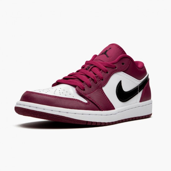 Air Jordan 1 Retro Low Noble Rot Herren/Damen 553558 604 Noble Rot/Schwarz-Weiß AJ1 Jordan Sneakers