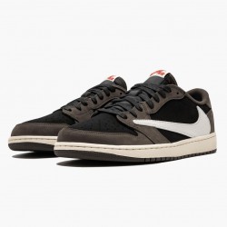 Air Jordan 1 Retro Low OG "SP Travis Scott" Herren/Damen CQ4277 001 Schwarz/Sail-Dark Mocha/Universi AJ1 Jordan Sneakers