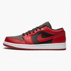 Air Jordan 1 Retro Low "Reverse Bred" Herren/Damen 553558 606 Gym Rot/Schwarz-Gym Rot-Weiß AJ1 Jordan Sneakers