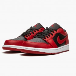 Air Jordan 1 Retro Low "Reverse Bred" Herren/Damen 553558 606 Gym Rot/Schwarz-Gym Rot-Weiß AJ1 Jordan Sneakers