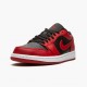 Air Jordan 1 Retro Low Reverse Bred Herren/Damen 553558 606 Gym Rot/Schwarz-Gym Rot-Weiß AJ1 Jordan Sneakers