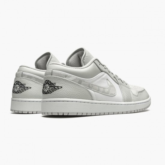 Air Jordan 1 Retro Low Weiß Camo Herren/Damen DC9036 100 Weiß/Photon Dust-Grau Fog AJ1 Jordan Sneakers