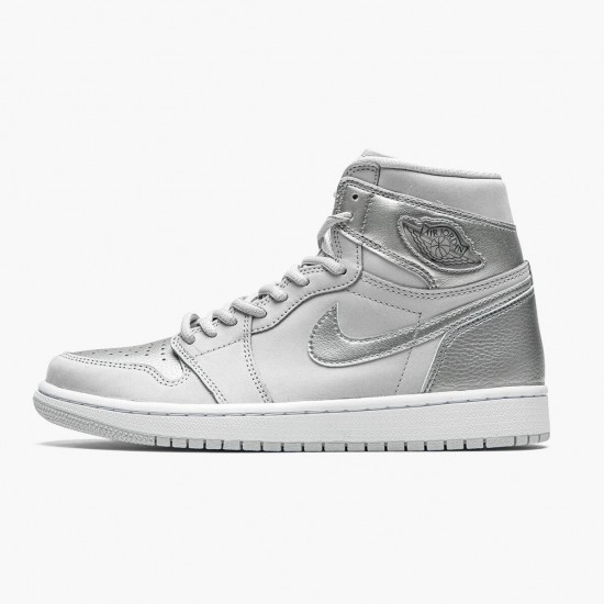 Air Jordan 1 High OG CO.JP Neutral Grau Neutral Grau/Weiß-Metallic Si DC1788 029 Herren/Damen AJ1 Jordan Sneakers