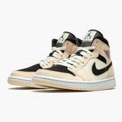 Air Jordan 1 Mid "Barely Orange" Herren/Damen Guava Ice/Sail-Schwarz BQ6472 800 AJ1 Jordan Sneakers