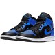 Air Jordan 1 Mid Hyper Royal Tumbled Leather 554724-077 AJ1 Herren/Damen Jordan Shoes