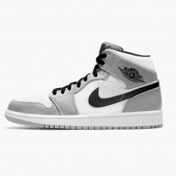 Air Jordan 1 Mid "Light Smoke Grau" Light Smoke Grau/Schwarz-Weiß 554724 092 Herren/Damen AJ1 Jordan Sneakers