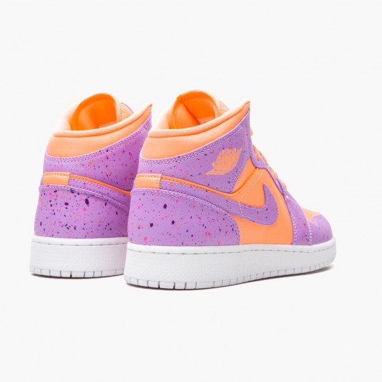 Air Jordan 1 Mid SE Atomic Pulse Herren/Damen Orange Pulse/Atomic Violet AV5174 800 AJ1 Jordan Sneakers