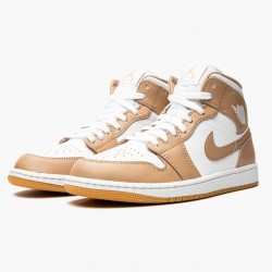 Air Jordan 1 Mid "Tan Gum" AJ1 Herren/Damen Sneakers 554724 271