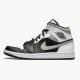 Air Jordan 1 Mid Weiß Shadow Herren/Damen Schwarz/Weiß-Lt Smoke Grau 554724 073 AJ1 Jordan Sneakers