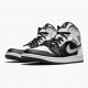 Air Jordan 1 Mid Weiß Shadow Herren/Damen Schwarz/Weiß-Lt Smoke Grau 554724 073 AJ1 Jordan Sneakers