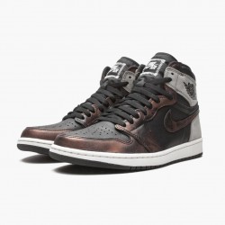 Air Jordan 1 Retro High "Light Army Rust Shadow Patina" 555088-033 Schwarz/Grau-Rust Herren/Damen Jordan Sneakers