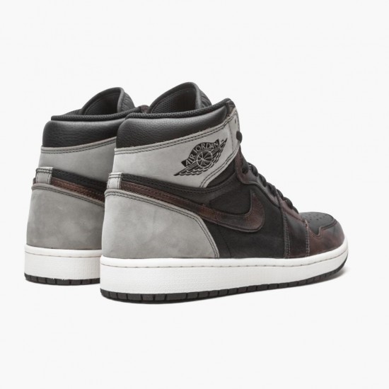 Air Jordan 1 Retro High Light Army Rust Shadow Patina 555088-033 Schwarz/Grau-Rust Herren/Damen Jordan Sneakers