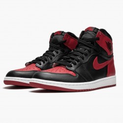 Air Jordan 1 Retro High OG "Banned/Bred" 555088 001 Herren/Damen AJ1 Sneakers