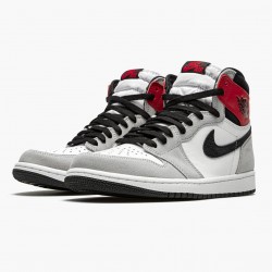 Air Jordan 1 Retro High OG "Light Smoke Grau" Weiß/Schwarz-Light Smoke Grau-V 555088 126 Herren/Damen AJ1 Jordan Sneakers