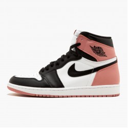 Air Jordan 1 Retro High "Rust Rosa" Herren/Damen Weiß/Schwarz-Rust Rosa 861428 101 AJ1 Jordan Sneakers