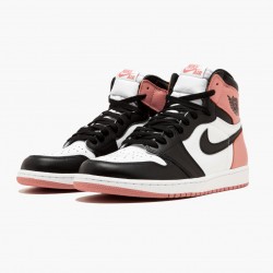 Air Jordan 1 Retro High "Rust Rosa" Herren/Damen Weiß/Schwarz-Rust Rosa 861428 101 AJ1 Jordan Sneakers