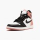 Air Jordan 1 Retro High Rust Rosa Herren/Damen Weiß/Schwarz-Rust Rosa 861428 101 AJ1 Jordan Sneakers