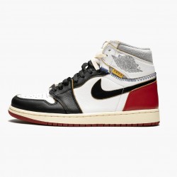 Air Jordan 1 Retro High "Union Los Angeles Schwarz Toe" Herren BV1300 106 Weiß/Schwarz-Varsity Rot AJ1 Schwarz Jordan Sneakers