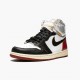 Air Jordan 1 Retro High Union Los Angeles Schwarz Toe Herren BV1300 106 Weiß/Schwarz-Varsity Rot AJ1 Schwarz Jordan Sneakers