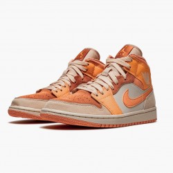 Air Jordan 1 Mid "Apricot Orange" DH4270 800 Atomic Orange/Apricot Agate-Terra Blush Herren/Damen AJ1 Jordan Sneakers