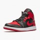 Air Jordan 1 Mid Banned (2020) 554724 074 Schwarz/University Rot-Schwarz-Whi Herren/Damen AJ1 Jordan Sneakers