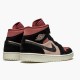 Air Jordan 1 Mid Canyon Rust BQ6472 202 Particle Beige/Schwarz Damen AJ1 Jordan Sneakers