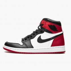 Air Jordan 1 High OG "Satin Schwarz Toe" Schwarz/Schwarz-Weiß-Varsity Rot CD0461 016 Herren/Damen AJ1 Jordan Sneakers