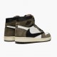 Air Jordan 1 High OG TS SP Travis Scott Sail/Dark Mocha-University Rot CD4487 100 Herren/Damen AJ1 Sneakers