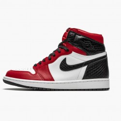 Air Jordan 1 High Retro WMNS "Satin Snake" Gym Rot/Whte-Schwarz CD0461 601 AJ1 Herren/Damen Sneakers