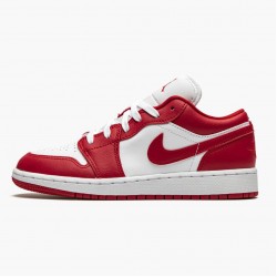 Air Jordan 1 Low "Gym Rot/Weiß" Gym Rot/Gym-Rot Whte 553560 611 AJ1 Sneakers