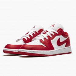 Air Jordan 1 Low "Gym Rot/Weiß" Gym Rot/Gym-Rot Whte 553560 611 AJ1 Sneakers