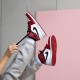 Air Jordan 1 Mid Chicago 2020 Weiß/Gym Rot-Schwarz 554724 173 AJ1 Herren/Damen Sneakers