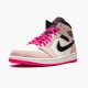 Air Jordan 1 Mid Crimson Tint Crimson Tint/Hyper Rosa-Schwarz 852542 801 AJ1 Herren/Damen Sneakers