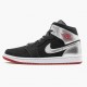 Air Jordan 1 Mid Johnny Kilroy Schwarz/Gym Rot-Metallic Silber Sneakers 554724 057 AJ1