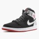 Air Jordan 1 Mid Johnny Kilroy Schwarz/Gym Rot-Metallic Silber Sneakers 554724 057 AJ1