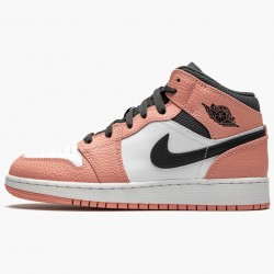 Air Jordan 1 Mid "Rosa Quartz" Rosa Quartz/DK Smoke Grau 555112 603 AJ1 Sneakers