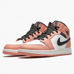 Air Jordan 1 Mid "Rosa Quartz" Rosa Quartz/DK Smoke Grau 555112 603 AJ1 Sneakers