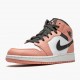 Air Jordan 1 Mid Rosa Quartz Rosa Quartz/DK Smoke Grau 555112 603 AJ1 Sneakers