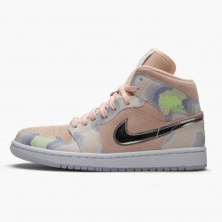 Air Jordan 1 Mid SE "P(Her)spectate" Washed Coral/Chrome CW6008 600 Herren/Damen AJ1 Sneakers