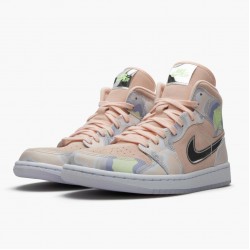 Air Jordan 1 Mid SE "P(Her)spectate" Washed Coral/Chrome CW6008 600 Herren/Damen AJ1 Sneakers