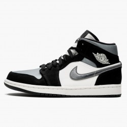 Air Jordan 1 Mid "Satin Grau Toe" Schwarz/Anthracite-Sail 852542 011 Sneakers AJ1 