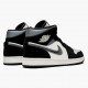 Air Jordan 1 Mid Satin Grau Toe Schwarz/Anthracite-Sail 852542 011 Sneakers AJ1