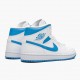 Air Jordan 1 Mid UNC University Blau/Weiß AJ1 Sneakers BQ6472 114