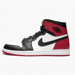 Air Jordan 1 Retro High "Schwarz Toe" Weiß/Schwarz-Gym Rot 555088 184 Herren AJ1 Jordan Sneakers