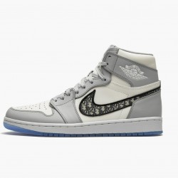 Air Jordan 1 Retro High Wolf Grau/Sail-Photon Dust-Whi CN8607 002 Herren/Damen AJ1 Jordan Sneakers