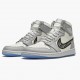 Air Jordan 1 Retro High Wolf Grau/Sail-Photon Dust-Whi CN8607 002 Herren/Damen AJ1 Jordan Sneakers